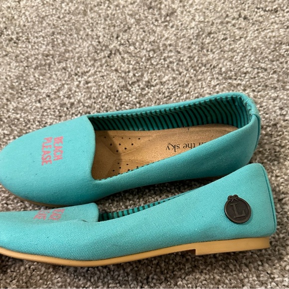 Loly in the sky flats size 6 US color turquoise - Picture 2 of 4